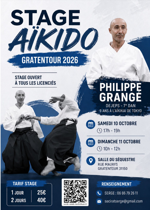 Stage Philippe Grangé octobre 2027